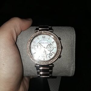 Michael Kors Rose Gold Crystal Watch